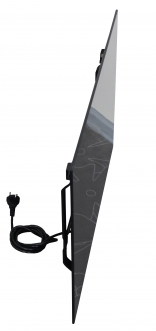 Стеклянный ИК обогреватель Теплофон серии Напольный Glassar ЭРГН-0.4 (черный)