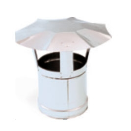 Зонт дымохода из нержавеющей стали (Диаметр 120 мм) для теплогенераторов Ballu-Biemmedue