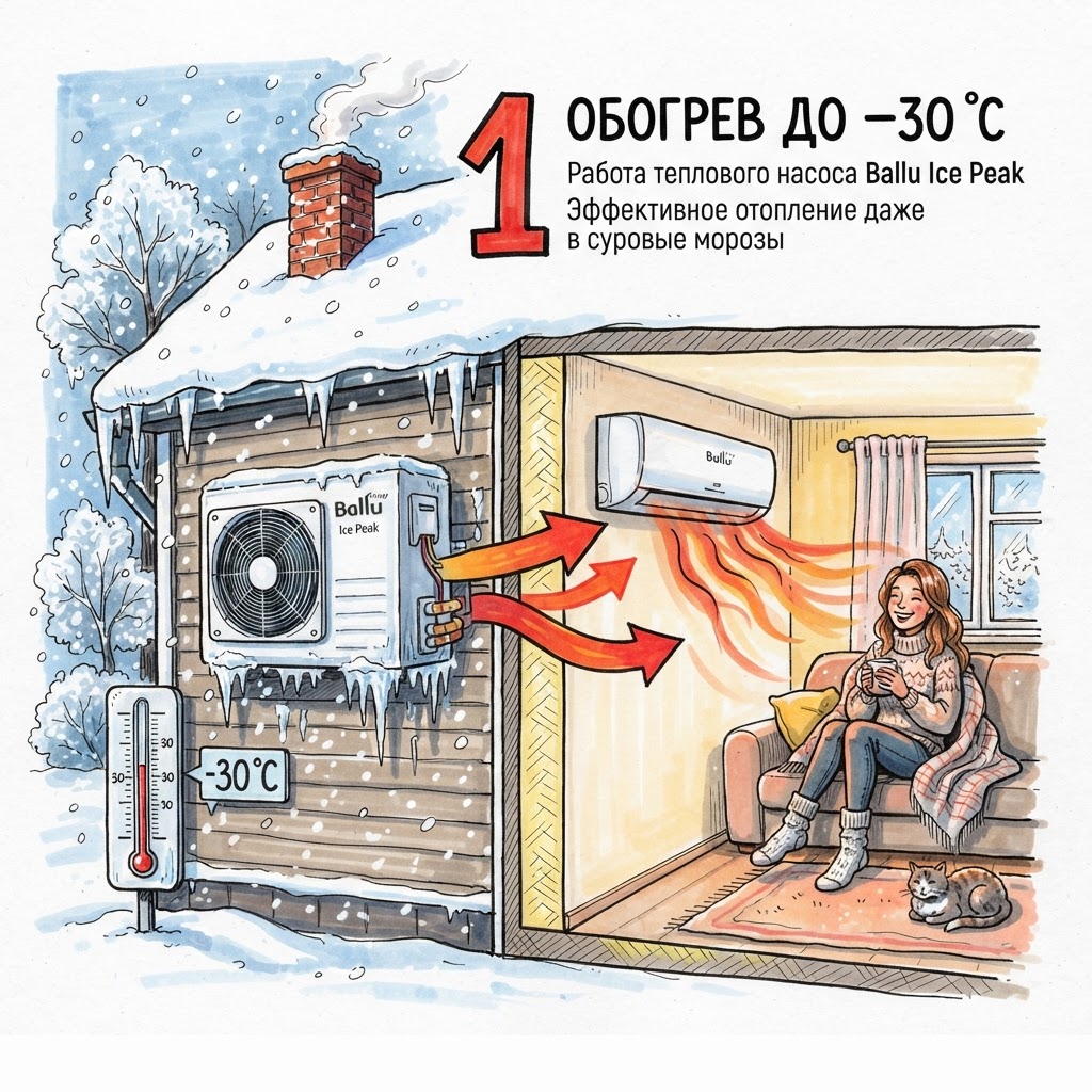 обогрев до -30