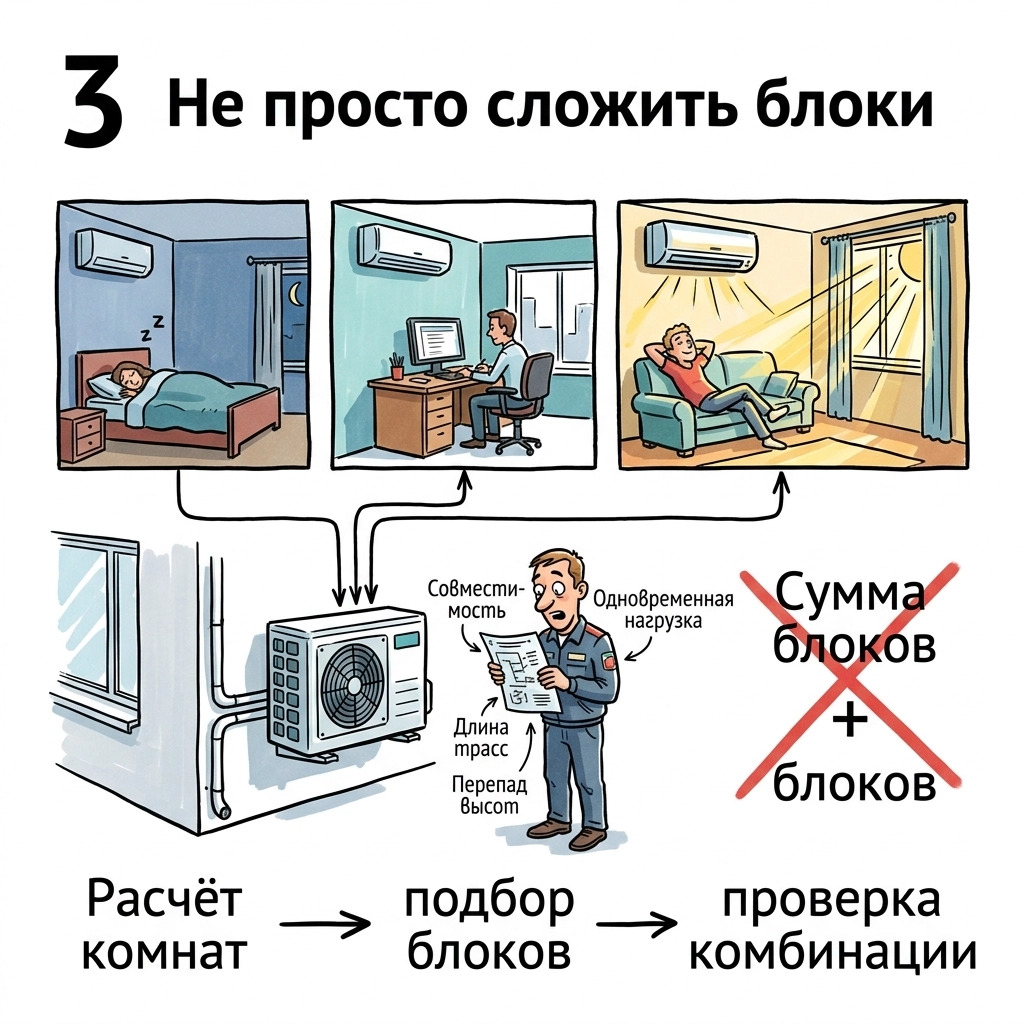 расчет для четырех комнат расчет для четырех комнат