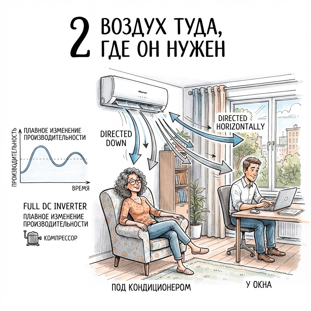 воздух туда, где он нужен