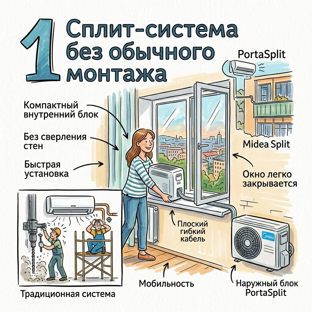 сплит-система без монтажа