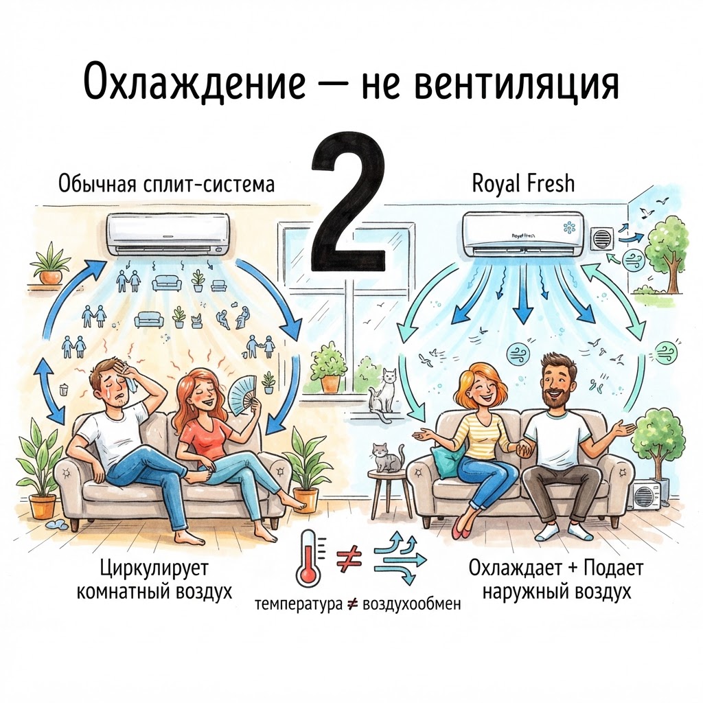 охлаждение - не вентиляция