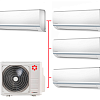 Мульти-сплит система Kentatsu серии Multi YUMO K4MRA100HZRN1 / 4x KSGY26HZRN1 (25м²+25м²+25м²+25м²)