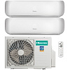 Мульти-сплит система HISENSE серии PREMIUM DESIGN FREE MATCH DC Inverter (3 порта) AMW3-24U4SZD / 2x AMS-12UR4SVETG67 (35м+35м)