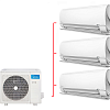 Мульти-сплит система Midea серии M3OF-27HFN8-Q/3xUnlimited inverter Multi MMAG2-09N8D0-I (25м²+25м²+25м²)