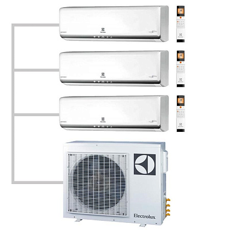 Мульти-сплит система Electrolux Super Match ERP EACO/I-24 FMI-3/N3_ERP / 3хEACS/I-09HM FMI/N3_ERP / (25м+25м+25м)