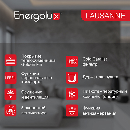 Настенный кондиционер Energolux серии Lausanne SAS07AR1-A/SAU07AR1-A