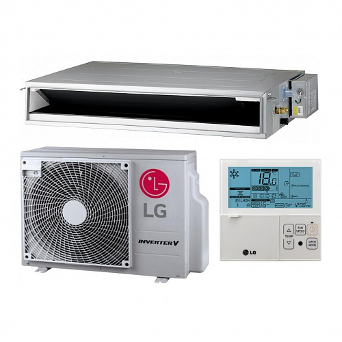 Инверторный канальный низконапорный кондиционер LG серии ULTRA Inverter CL24R.N30/UU24WR.U40 (1ф)