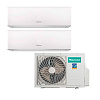 Мульти-сплит система HISENSE серии SMART FREE MATCH DC Inverter (3 порта) AMW3-24U4SZD / 2x AMS-12UR4SVEDB65 (35м+35м)