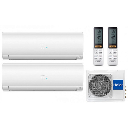 Мульти-сплит система HAIER серии Flexis 2U50S2SM1FA / 2x AS25S2SF1FA - W/G/B (25м+25м)