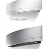 Инверторный настенный Кондиционер Daikin Серии EMURA FTXJ25MS/RXG25M9 с серым/белым внутренним блоком