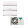 Мульти-сплит система HISENSE серии SMART FREE MATCH DC Inverter (3 порта) AMW3-24U4SZD / 3x AMS-09UR4SVEDB65 (25м+25м+25м)
